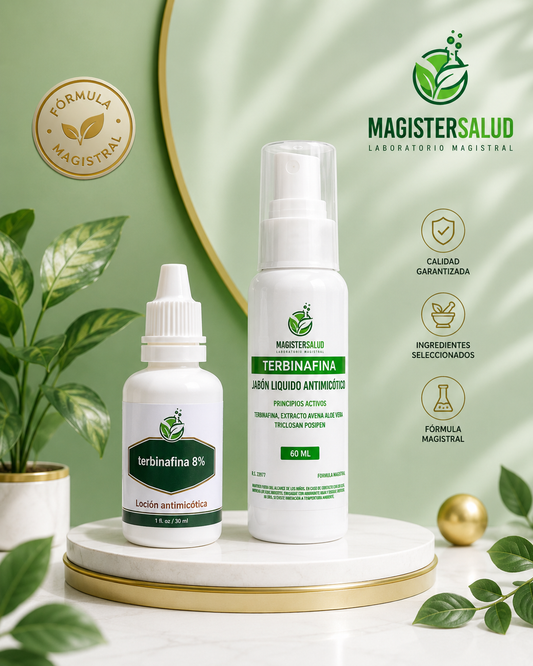 TERBINAFINA 8% + jabon antimicotico 60ml ELIMINA EL HONGO DESDE LA RAIZ